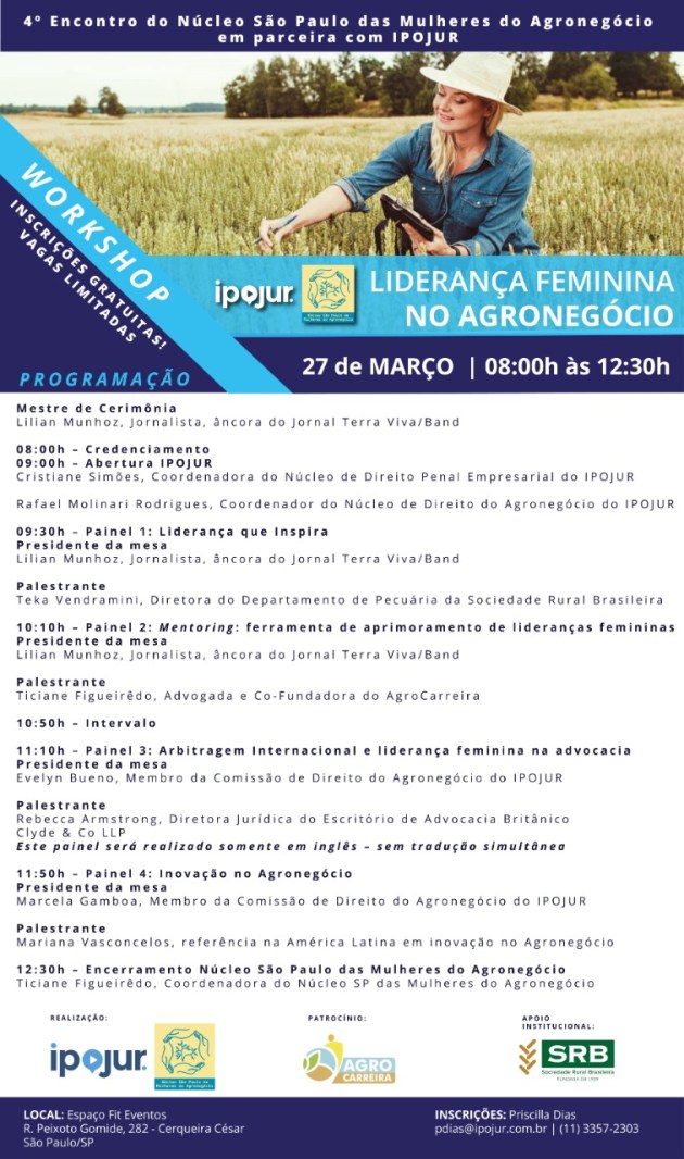 Programacao_Workshop Lideranca Feminina no Agro